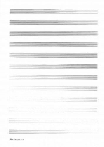 papier nutowy A4 pionowy 12 linii pdf | księgarnia muzyczna MUZO - sklep giszowiec