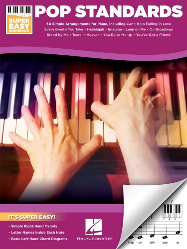 Pop Standards - Super Easy Songbook - Śpiewnik - bardzo łatwe nuty opracowania na fortepian / keyboard