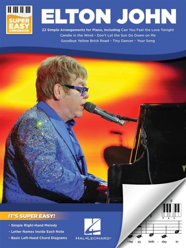 Elton John - Super Easy Songbook - śpiewnik - bardzo łatwe nuty opracowania na fortepian / keyboard I sklep.giszowiec.org