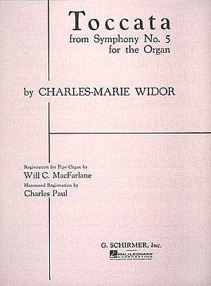 Toccata z V Symfonii - nuty na organy - from Symphony No. 5 for the Organ - Charles-Marie Widor