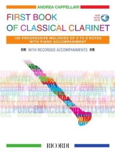 First Book of Classical Clarinet. 100 Progressive Melodies of 3 to 8 Notes with Piano Accompaniament - 100 klasycznych melodii na klarnet dla początkujących z akompaniamentem fortepianu (+ audio online)