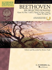 Beethoven - Six Selected Sonatas - Opus 10, Nos. 1 and 2, Opus 14, Nos. 1 and 2, Opus 78, Opus 79 - nuty na fortepian dla zaawansowanych