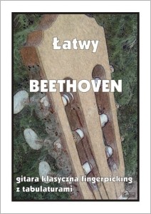 Łatwy Beethoven - nuty na gitarę klasyczną (fingerpicking) z tabulaturami 