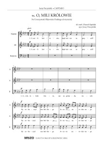 O, mili królowie - kolęda na chór SAB - opr. J. Paczyński