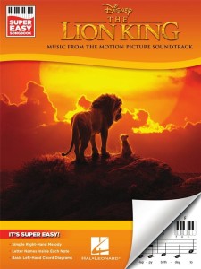 The Lion King 2019 - Super Easy Songbook - Muzyka ze ścieżki dźwiękowej z filmu Król Lew - Śpiewnik - bardzo łatwe opracowania na fortepian/keyboard