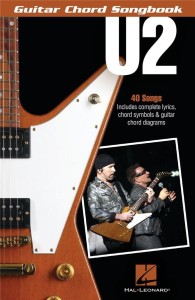 U2 - Guitar Chord Songbook - 40 songs -  Śpiewnik - tekst, symbole akordów, diagramy akordów gitarowych
