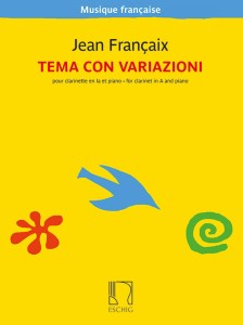 Temat z wariacjami na klarnet i fortepian - Jean Francaix