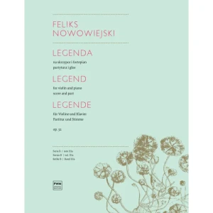 Feliks Nowowiejski - Legenda op.32 - nuty na skrzypce i fortepian