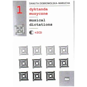 Dyktanda muzyczne 1 1 + 2 + CD - Danuta Dobrowolska-Marucha