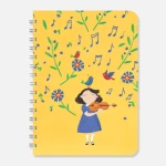 Notes A5 - skrzypce (żółty)