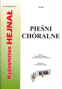 Pieśni chóralne zeszyt - 14 - Zbiór pieśni religijnych na dwa głosy mieszane z organami - zebrał i opracował ks. Hieronim Chamski