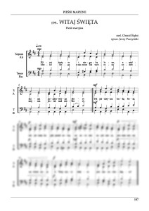 Witaj Święta i Niepokalana (SATB)