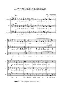 Witaj Niebios Królowo (SAB)