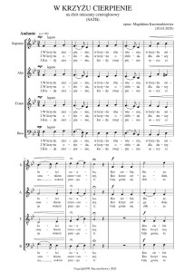 W krzyżu cierpienie na chór mieszany - opr. M. Kaczmarkiewicz