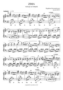 Zima - wariacje na fortepian - M. Kaczmarkiewicz