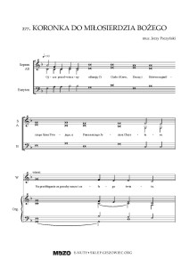 Koronka do Bożego Miłosierdzia (SAB + organy)