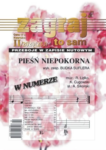 Zagraj to sam - nr II/2020 (253) - łatwe nuty na keyboard do polskich piosenek, teksty, akordy - PIEŚŃ NIEPOKORNA - Budka Suflera