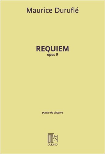Requiem Opus 9 - Maurice Duruflé - partytura chóralna - nuty na chór mieszany (SATB)