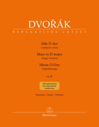 Mass in D major op. 86 Organ version Antonín Dvořák (Dworzak) msza D-dur op. 86 nuty na organy