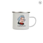 Kubek emaliowany - L. van Beethoven - Rysunek