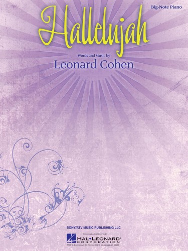 Hallelujah - Big-Note Piano Sheet Music - Leonard Cohen - nuty na fortepian