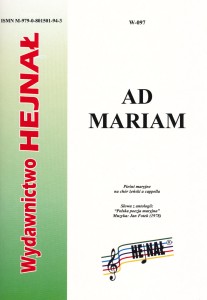 Ad Mariam - pieśni maryjne na chór żeński a cappella
